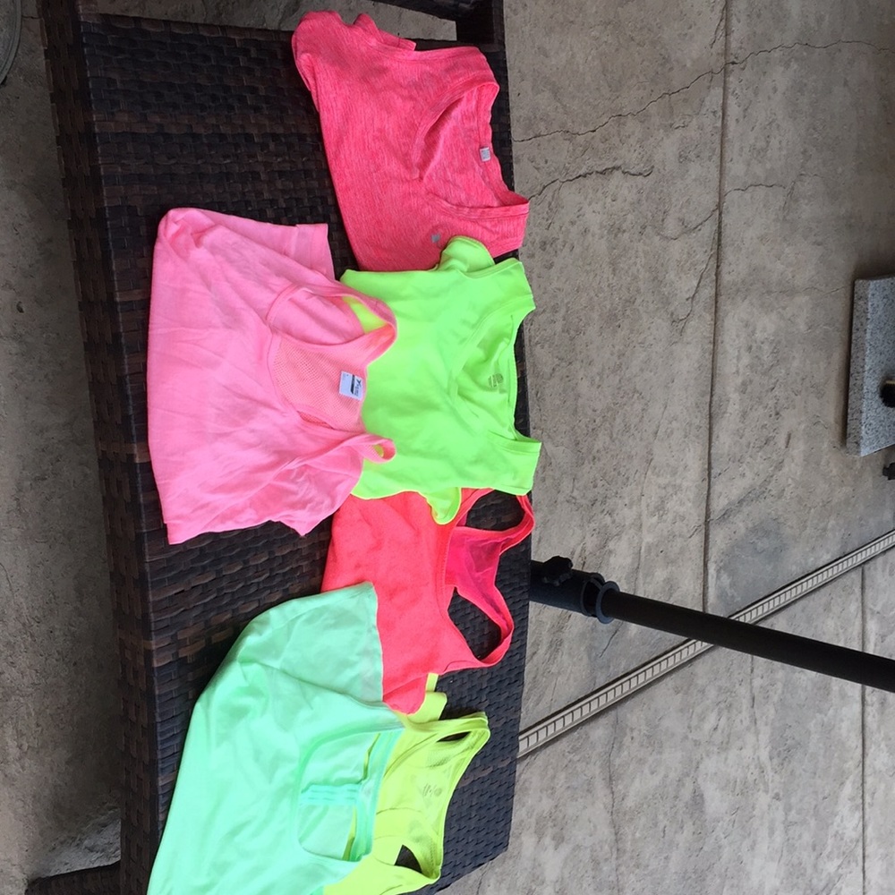 Lot of workout tops